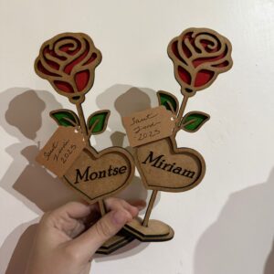 Rosas de Madera Personalizadas